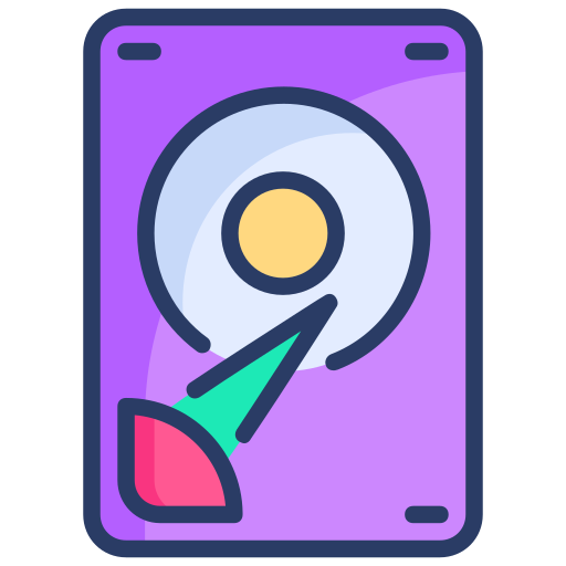 Hard disk drive Generic Outline Color icon