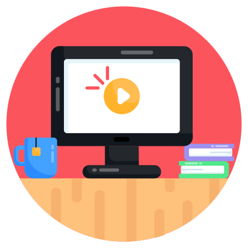 Video lecture free icon Video lecture free icon
