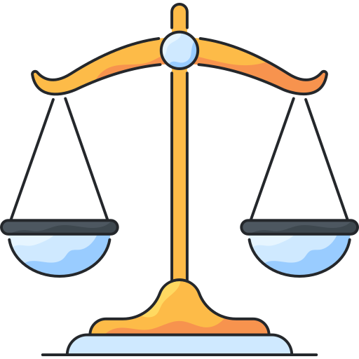 Justice scale Generic Outline Color icon