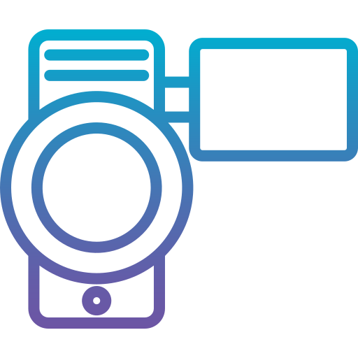grabadora de vídeo icono gratis