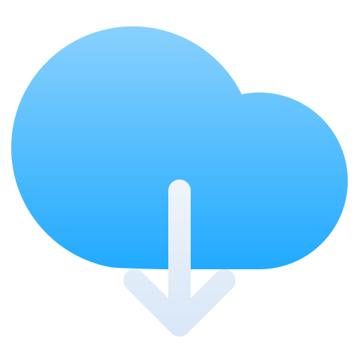 descarga en la nube icono gratis