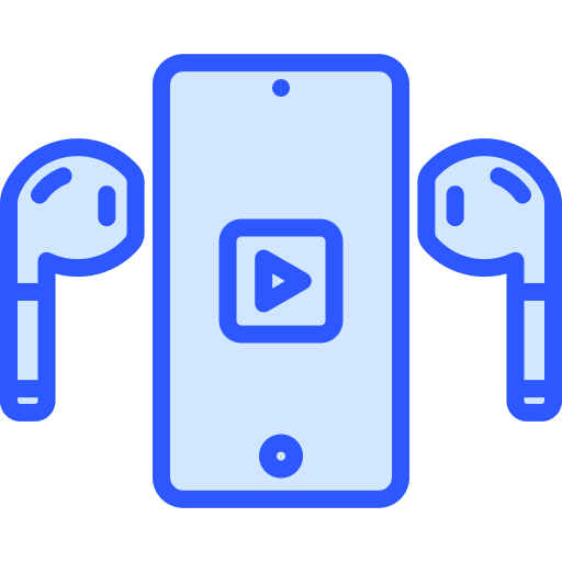 Music player Generic Blue icon