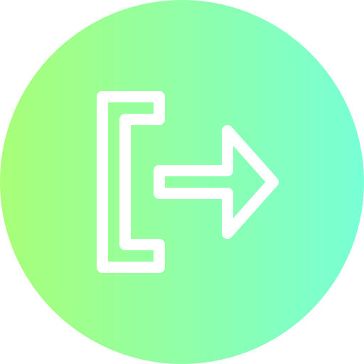 Exit Generic Flat Gradient icon