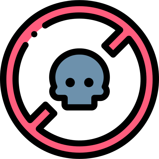 Non toxic Basic Rounded Lineal icon