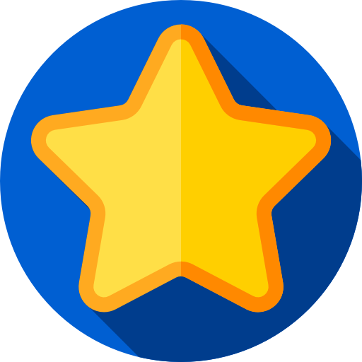 Star Flat Circular Flat icon