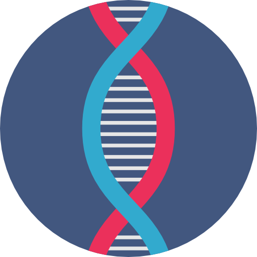 Dna Detailed Flat Circular Flat Icon