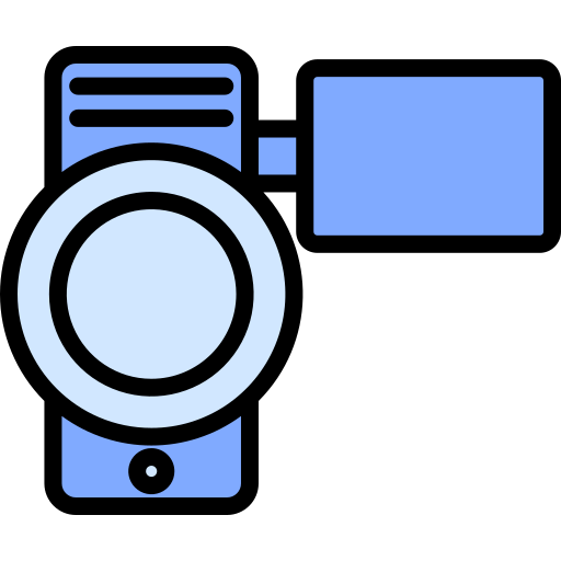 grabadora de vídeo icono gratis