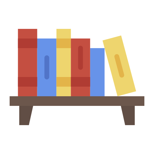 estante de libros icono gratis