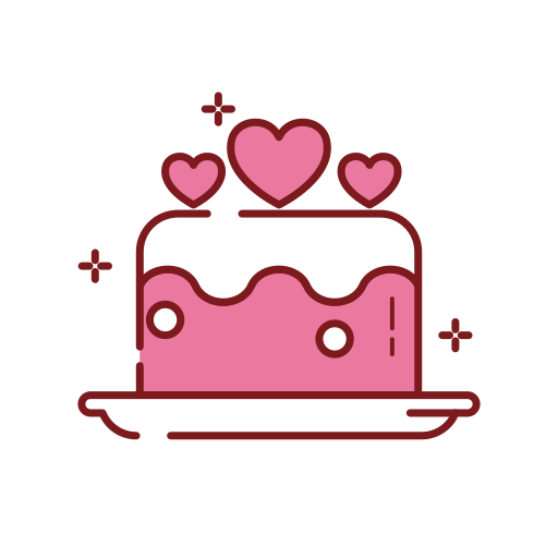 pastel de corazón icono gratis