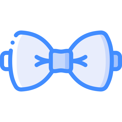 Bow tie Basic Miscellany Blue icon