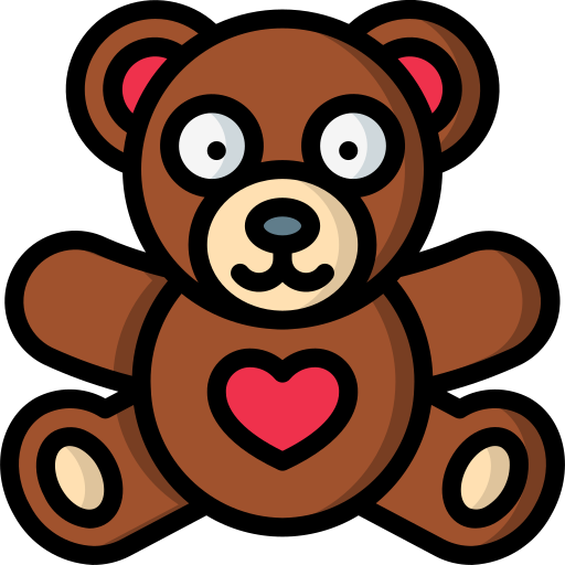 Teddy bear Basic Miscellany Lineal Color icon