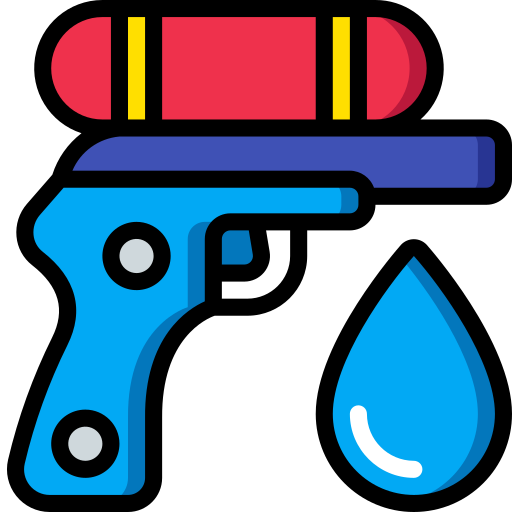 pistola de agua icono gratis