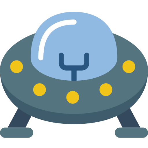 Ufo Basic Miscellany Flat icon