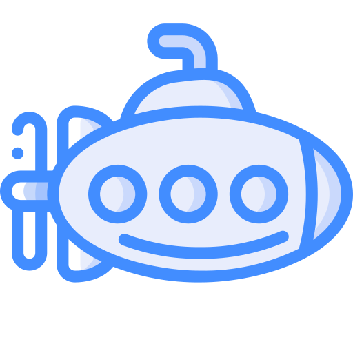 Submarine Basic Miscellany Blue icon