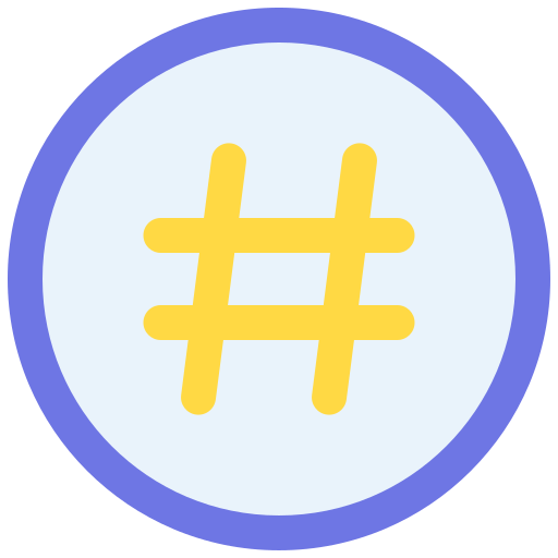 Hashtag - Free ui icons