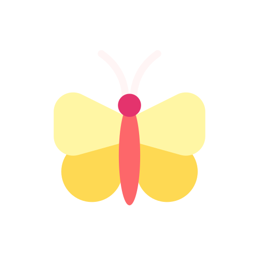 Butterfly Good Ware Flat icon