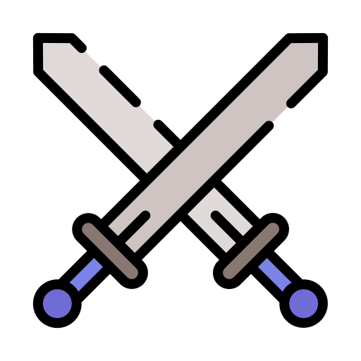 Sword Flaticons Lineal Color icon
