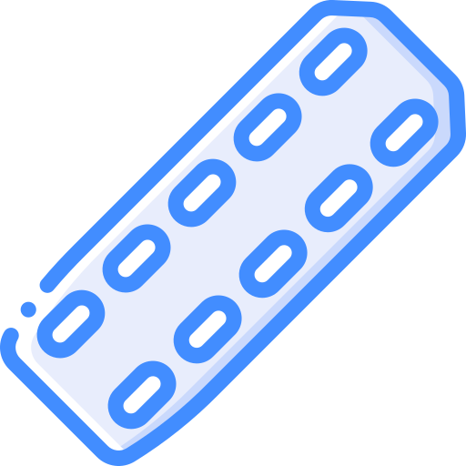 Stretcher Basic Miscellany Blue Icon