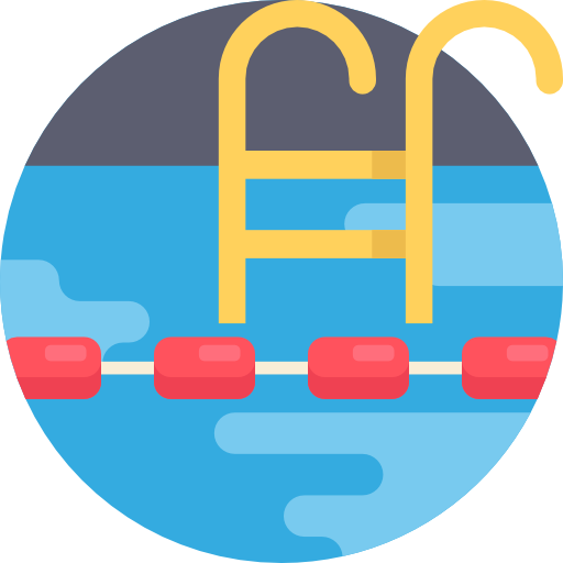 Swimming pool Detailed Flat Circular Flat icon