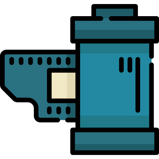 rollo de película icono gratis