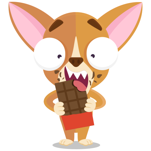 Chocolate bar free sticker Chocolate bar free sticker