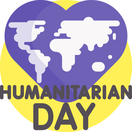 día mundial humanitario icono gratis