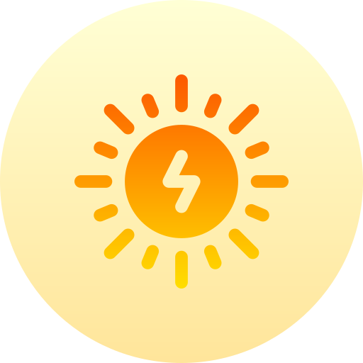 energía solar icono gratis