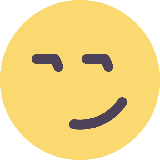 Smirking free icon