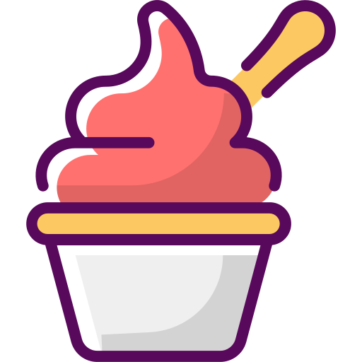 Ice cream cup Generic Color Omission icon