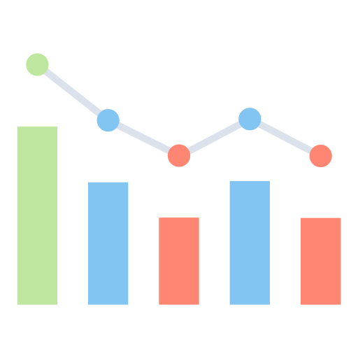 información financiera icono gratis