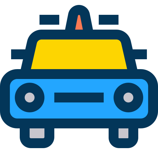 coche de policía icono gratis