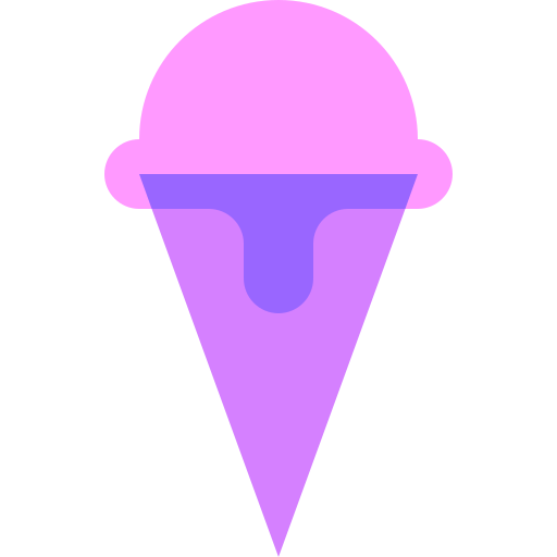 Ice Cream Basic Sheer Flat Icon