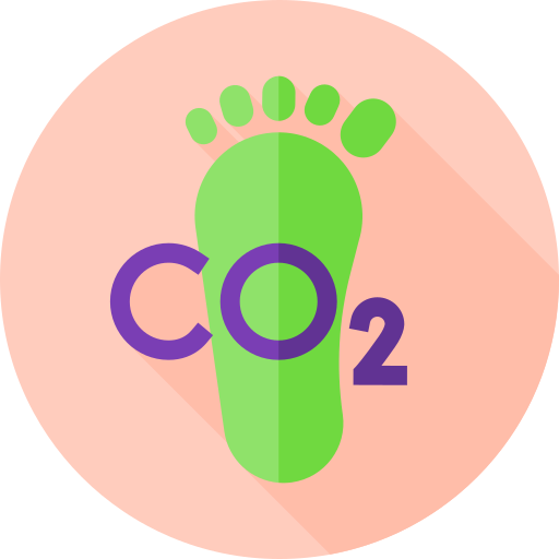 huella de carbono icono gratis
