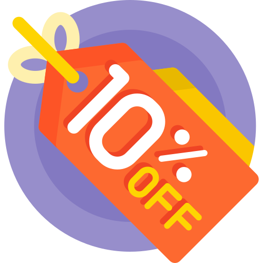 10 por cento grátis ícone 10 por cento grátis ícone