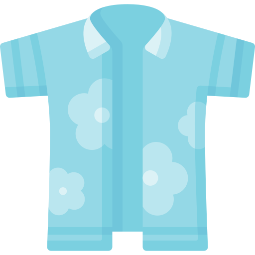 camisa hawaiana icono gratis