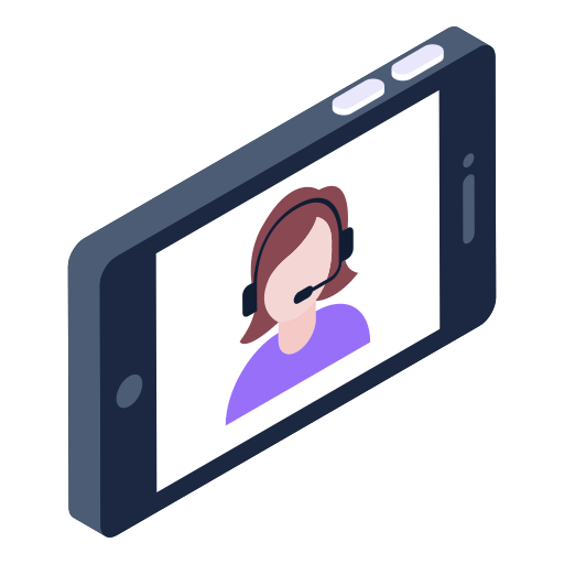 asistencia en línea icono gratis