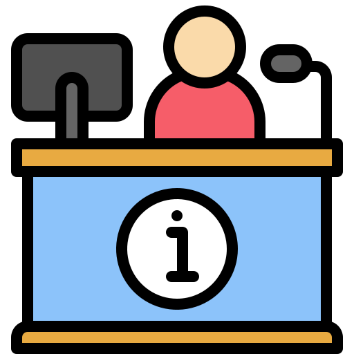 Information desk free icon