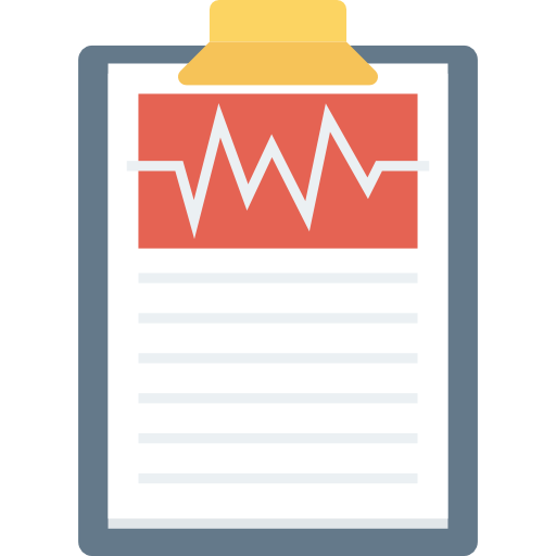 informe médico icono gratis