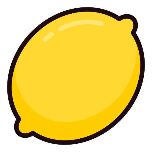 Lemon Generic Outline Color icon