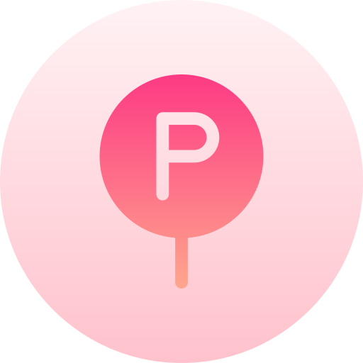 Parking Basic Gradient Circular icon