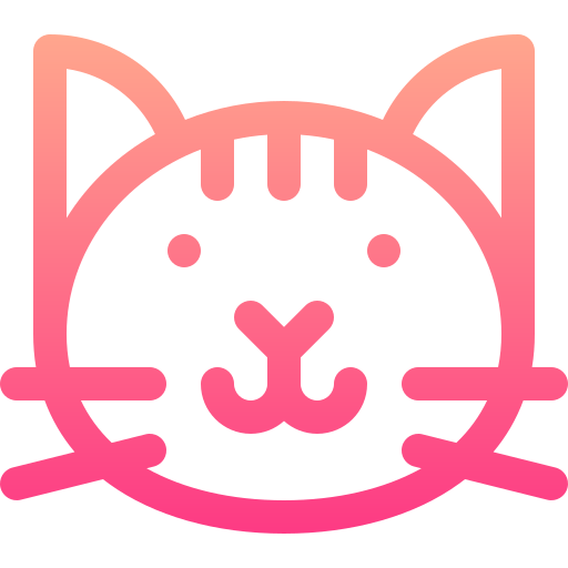 Pink cat icon - Free pink animal icons