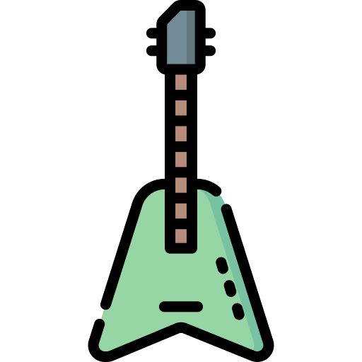 guitarra electrica icono gratis