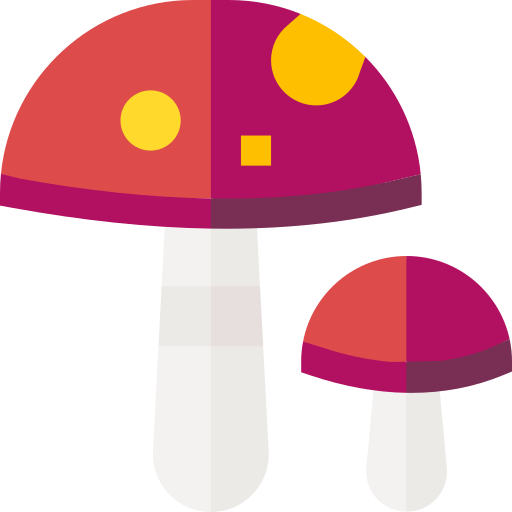 Mushroom Basic Straight Flat icon