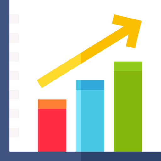 Analytics Basic Straight Flat icon