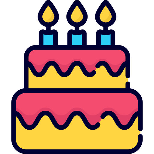 Cake Generic Outline Color icon