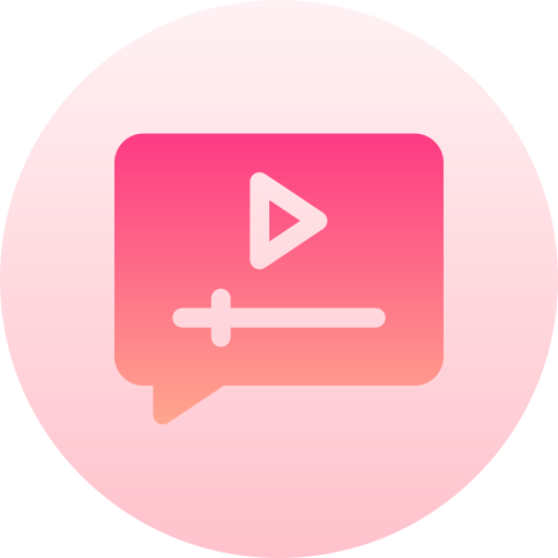 mensaje de video icono gratis