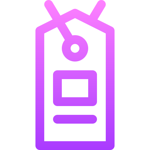 Label Basic Gradient Lineal color icon