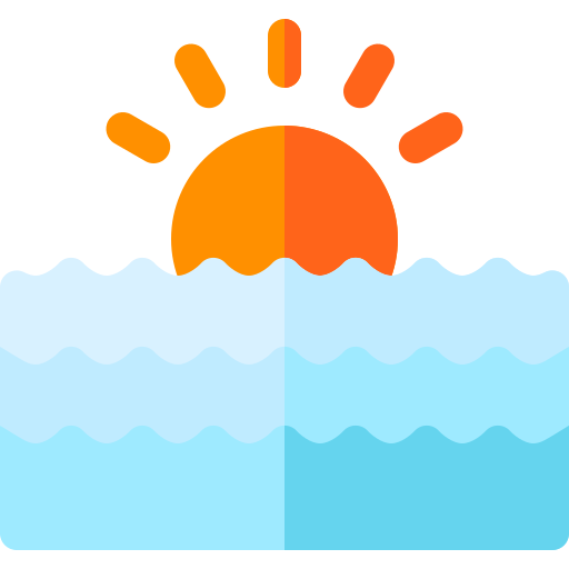 Sunset Basic Rounded Flat icon