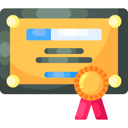 certificado icono gratis