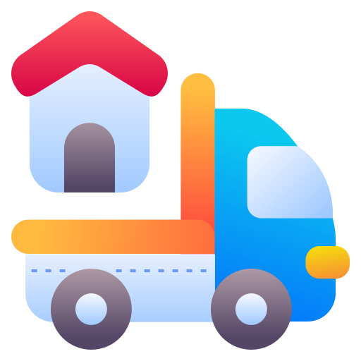 camión en movimiento icono gratis